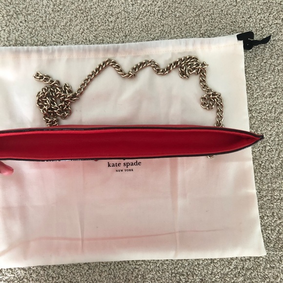 Kate Spade ♠️ Clutch with gold chain - Picture 5 of 5